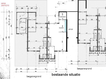 Plattegrond, oude situatie